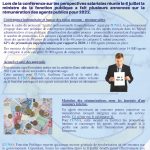 Conférences sur les perspectives salariales du 06 juillet 2021