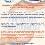 Ouverture du service de télédemande de protection fonctionnelle
