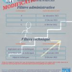 Modification des dates du calendrier national d&rsquo;avancement 2022