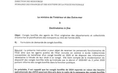 Congés Bonifiés 2025